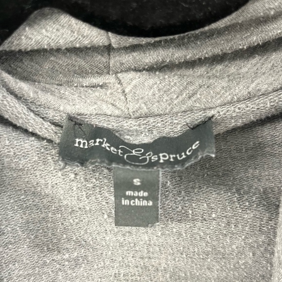 Asymmetrical Grey Zip Cardigan - Picture 2 of 4